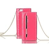 アイフォン 8 プラス 5.5インチ財布型ケース、ElecfanJ ジッパーバッグ式 ウォレット式 iPhone 8 Plus専用ケース　スタンド機能付き カバー