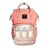 [モリケイ]　スクエア型　マザーズバッグ　軽量　オシャレ　ママバッグ　大容量　多機能　３way　大きめ　オムツ替え用ポケット　保冷保温バッグ　ベビー用品収納　キャリーバッグ　ポケット多い　ママリュック