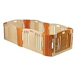 ベビーサークル HAPPY BABY ROOM ハッピーベビールーム (BR-7314AW-12) キャメル×アイボリー プレイルーム プレイペン プレイヤード