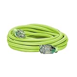 Flexzilla 727-123025FZL5F 25-Feet 12-3 Outdoor Extension Cord with Lighted Plug, Green [並行輸入品]