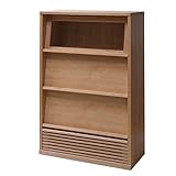 日本製(大川家具) フラップ扉マガジンボード引出付幅90 ナチュラル 3252