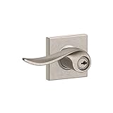 Schlage F51A SAC 619 COL Collins Trim Sacramento Keyed Entry Lever, Satin Nickel [並行輸入品]