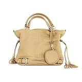 【ピンクバッグ】【本革バッグ】通勤バッグで抜群 2wayバッグ/マザーズバッグ (Beige)