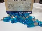 15 AMP 100個 ATC / ATO 標準ヒューズ ブレードヒューズ 15A 車 トラック ボート マリーン等