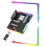 Novonest LEDライト ストリップ 滑らかなライトバーと取り付けクリップ PCコンピューターケース用(ASUS、MSI、ASROCK