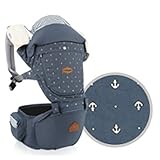 I-angel Miracle All in one Carrier オールインワンキャリア ヒープシートキャリア+子守帯 ヒープシート 安全な子守帯 ベビー用品お出かけ用品 (ストーンブルー) [並