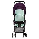 ベビーカーマット ベビーカークッション アイスシルク素材 ベビーカーシート 通気 ベビー 幼児 ベビーカーシート夏 涼しい 快適 抗菌 接触冷感 夏 折り畳み 3D設計 天然素材(ライトグリーン)