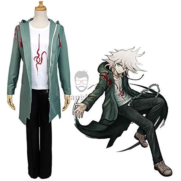 COSPA ダンガンロンパ 狛枝凪斗 コスプレ 衣装 コート Tシャツ 難あり