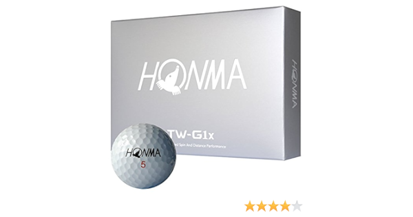 Amazon 本間ゴルフ Tour World ボール Tw G1x ボール 1ダース 12個入り ホワイト 本間ゴルフ ゴルフボール
