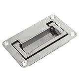 プルハンドル，SODIAL(R) 9.5cm x 6cm金属長方形の凹型折りたたみプルハンドルグリップ