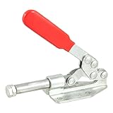 uxcell トグルクランプ レッド シルバートーン 180Kg/ 397 Lbs JA(KD)-36020