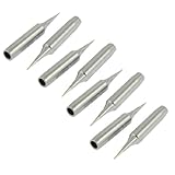 uxcell　コテ先コテチップ はんだアイアンツールチップ 鉄ツイ 交替品 0.5mmポイント直径 5個入り