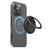 【elago】 MagSafe リング スタンド 付き 薄型 スマホリング マグネット 使用 マグセーフ 携帯リング リングスタンド [ 各種 iPhone/スマホ/スマートフォン 対応 ] MAGNETIC RING HOLDER ブラック