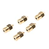 Fenteer 高品質　真鍮ノズル（5個）　3Dプリンター押出機用　1.75mm　全4サイズ選択（0.2 / 0.3 / 0.4 / 0.5mm）　プリントヘッド　 - 0.3mm