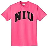 NCAA Northern Illinois HuskiesアーチネオンTシャツ、ネオンピンク、XXL