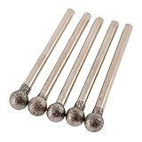 ダイヤモンドビット 研削ヘッド ビット ミニルーター 研磨用 回転ヤスリ 6mm 球型 5本入りセット