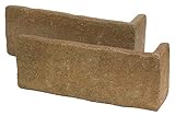 軽量レンガかるかるブリックＬサイズ コーナー 5個入 サイズ(約) 短辺4.6×長辺15.8cm×高さ6.5cm B-6ダークベージュ
