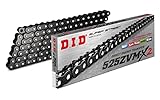 D.I.D(大同工業)バイク用チェーン カシメジョイント付属 525ZVM-X2-118ZB BK&BK(ブラック) X-リング