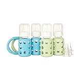 Lifefactory Four-Bottle Starter Set, Spring/Sky, 4 Ounce by Lifefactory [並行輸入品]