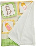Izzy Coral Fleece Nursery Blanket, Baby Blocks by Izzy