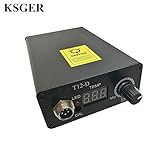 電子はんだ付け220Vデジタルはんだ付けステーション温度コントローラ1pc T12-K T12ハンドルスリープ機能付き