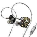 Hifi Kingdom ND-001ハイブリッド型(1DD+4BA)有線インイヤーモニターBlack with Mic