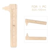 Mallofusa 100mm ミニ メタル シングル スケール スライディング ゲージ バーニヤ キャリパー ルーラー 測定ツール