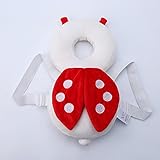 赤ちゃん 乳幼児用 保護枕　ごっつん防止 後頭部を保護 安全パッド 肩紐調節可　セーフティー　衝撃吸収 やわらか リュック (天道虫)