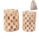 phalatina カラフル 積み木 幼児 心身 教育 知育 発達 小さい 軽い キューブ おもちゃ 遊び方 いろいろ オリジナル お片づけ袋付き (原色 100個)