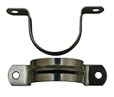 Amanaoteステンレススチール直径1.6 CMチューブストラップテンションクリップパイプクランプ（10セットパック)