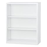 【HCB-A434K】 キャビネット 書庫 収納 完成品 A4サイズ対応 オープン書庫 下置き 戸棚 書棚 【オフィス家具市場オリジナル:日本製】 W880×D400×H1120 ホワイトグレー