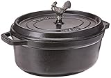 Staub 1123123 Coq Au Vin 5.75 qt. Cocotte in Black Matte by Staub