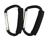 Mommy Hook, Stroller Hook, Hanger for Baby Diaper Bags, Groceries, Clothing (Large) by Dgasin