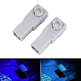 GIMUYA アルファード ヴェルファイア 20系 30系 40系 フットランプ led 前期 後期 レクサス 汎用 インナーランプ LC 500/500h LS 460/460L LS 600h/600hL LX NX RC RC-F RX 200t/300/350/450h LEDルームランプ インテリア カスタムパーツ 2pcsセット ブルー