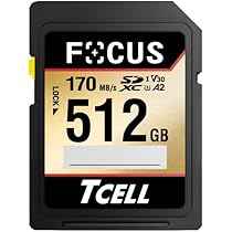 Amazon | TCELL FOCUS 台湾製 SDカード 512GB A2 SDXC UHS-Iメモリー