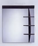 シンプル ミラー 鏡 棚付き [幅80×高90cm] MK08