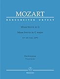 モーツァルト: ミサ・ブレヴィス ト長調 KV 140 (ラテン語)/新モーツァルト全集版/ベーレンライター社/合唱作品
