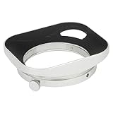 Haoge LH-M36W スクエアー メタルレンズフード for ライカ Leica Summicron ズミクロン 35mm f2, Summicron ズミクロン M 35mm f2 6枚玉 7枚玉 8枚玉, Summicron-M ズミクロン 35mm f2 ASPH and Elmarit-M エルマリート M 28mm f2.8 ASPHレンズ 中空デザイン シルバー