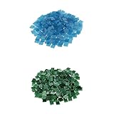 Prettyia 160g　モザイクデザイン　クラフト　カラーガラス　ガラスタイル　ハンドメイク　贈り物作り　DIY工芸品　