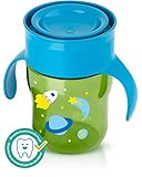 Philips Avent My Natural Drinking Cup, 9 Ounce, Green/Blue/Red, Stage 4