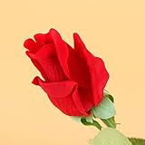 YideaHome バラ装飾まり　ロマンチック人造飾り花　かわいい模造花　絹製の造花　家居インテリア　薔薇 クリスマスプレゼント ギフト ガラス ローズ 置物 結婚式用 部屋　ホーム