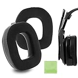 Geekria イヤーパッド Comfort 互換性 パッド Astro A40 TR ヘッドホンに対応 パッド イヤー/イヤーカップ (ハイブリッドベロア/黒)
