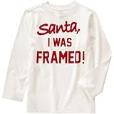 クレイジーエイト Crazy 8/ サンタIWasFramedティ アイボリー トップス長袖Tシャツ M【並行輸入】