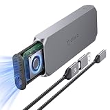 ORICO M.2 SSD 外付けケース NVMe専用 40Gbps 超高速SSD ケース 内蔵冷却ファン付き 高放熱 Thunderbolt 4/3 USB 4/3.2/3.1/3.0/2.0対応 2230 2242 2260 2280(M Key)をサポート アルミケース COM2-T3