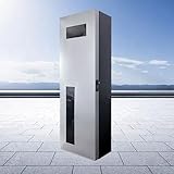 EV・PHEV用 電気自動車用 充電ケーブル コンセント 収納ボックス 縦長タイプ 収納バッグ 充電ケーブルオーガナイザーケース 収納キャビネット 電気自動車充電ステーションボックス 充電器ホルダー evコード ポータブル PHEV充電 EV充電器ケーブル収納 充電器ケース、 充電保護 配線ボックス 充電器ボックスev boxタイプ コンセント(シルバー＆ブラック,95*30*18.2cm)