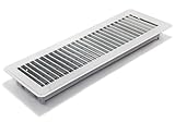 Accord ABFRWH414 Floor Register with Louvered Design, 4-Inch x 14-Inch(Duct Opening Measurements), W