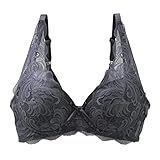 ブラジャー ノンワイヤー 脇高 プランジノンワイヤーブラジャー すりみんぐブラ SHIROHATOとトリンプの共同(BGY-ブルーグレー、E80)