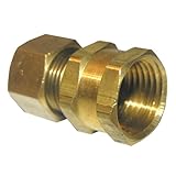 LASCO 17-6651 1/2-Inch Compression by 1/2-Inch Female Pipe Thread Brass Adapter by LASCO