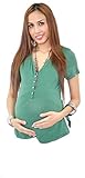 Annee Matthewストライプヘンリーマタニティ授乳Tシャツ