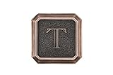 建築メールボックス3650orb-tアルミオイルはブロンズモノグラム – Letter「T」